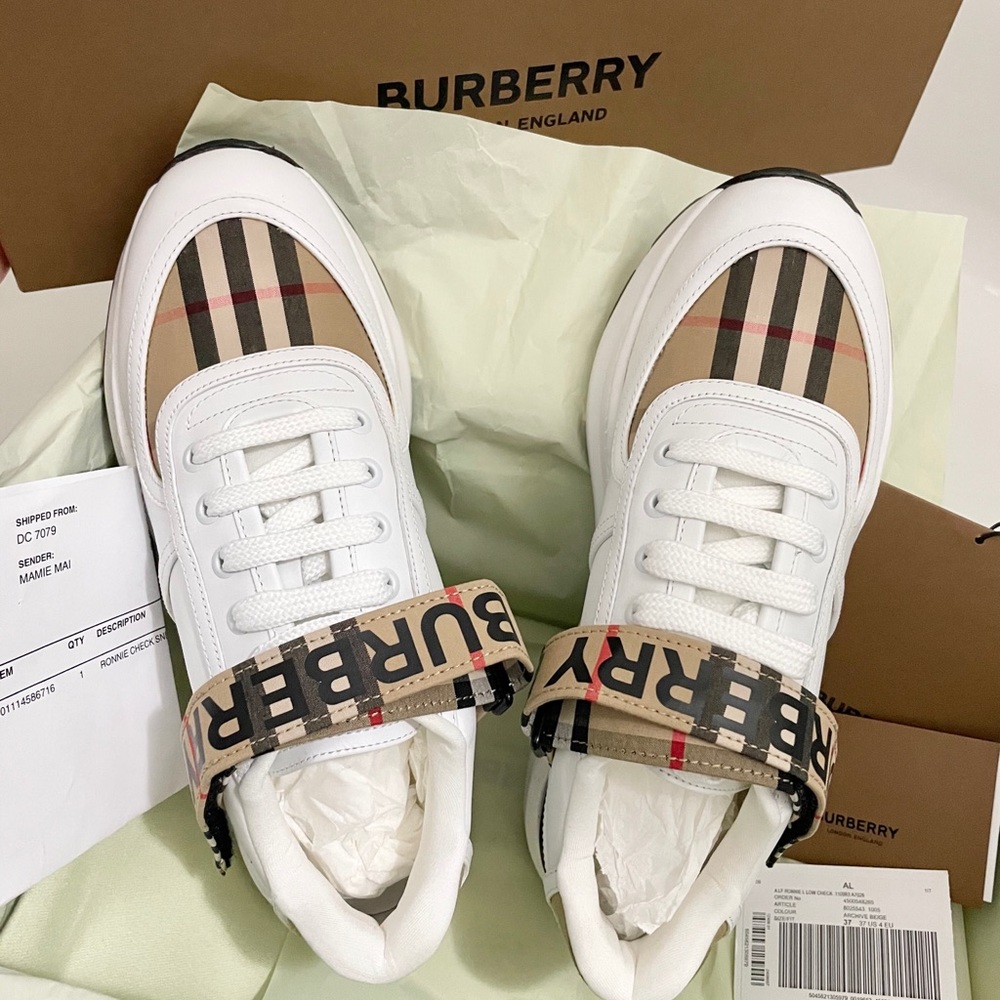 ❌SOLD❌ Burberry Ronnie L Low Check Women Sneakers
